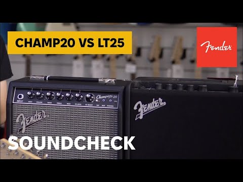 FENDER Champion 20 VS Mustang LT25 (Soundcheck)