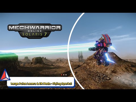 Mechwarrior Online - Griffin - Large Pulse Lasers & ER Meds - Flying Sparks!