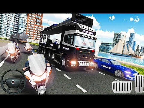 New Update US Police Car Transport Cruise Ship Simulator Android Gameplay FHD