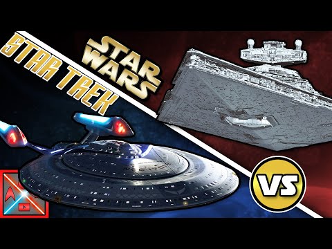 USS ENTERPRISE E VS. IMPERIALER STERNENZERSTÖRER - STAR TREK vs. STAR WARS - SCI-FI BASIS VERSUS