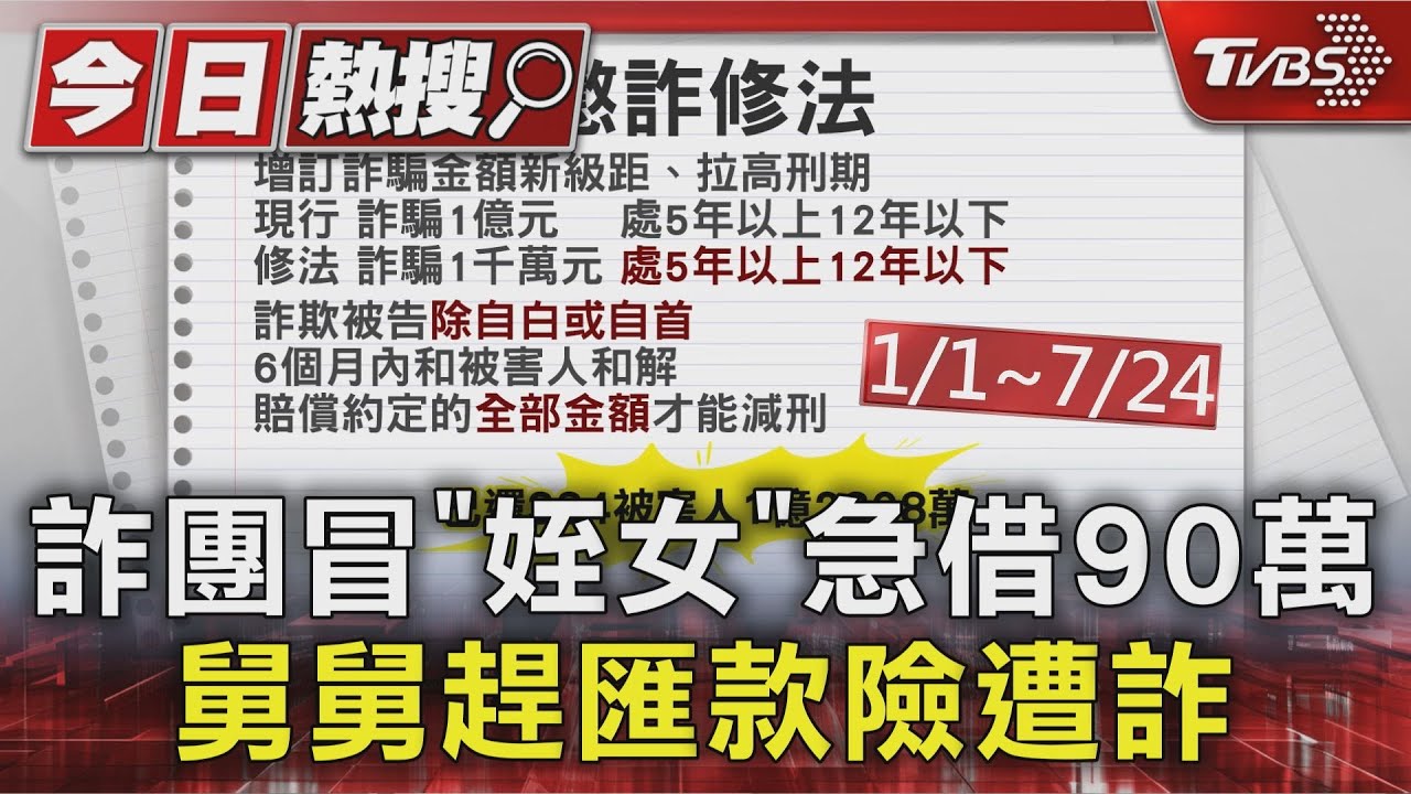 差點被騙!銀行拒付90萬 男子「姪女急需用錢」遭警識破詐騙