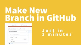 How to Make New Branch in GitHub
