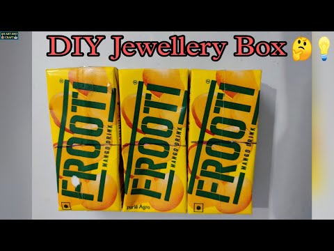How to make Jewellery Box with Waste Frooti Box |Best Out Of Waste |DIY Box |@5MinuteCraftsYouTube