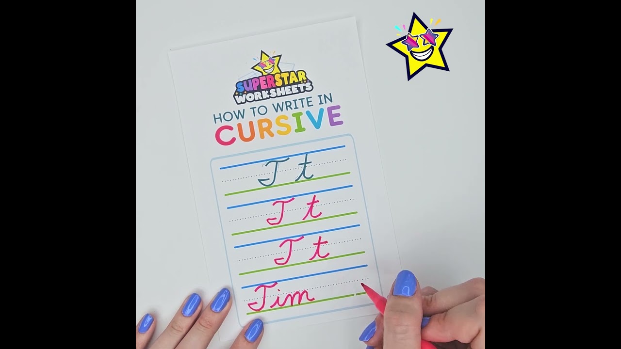 How to Write Cursive Letter T