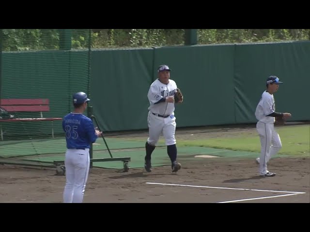 【ファーム】ライオンズ・渡部健人 障害物近くに飛んだファウルフライを見事にキャッチ!! 2024年5月22日 埼玉西武ライオンズ 対 横浜DeNAベイスターズ