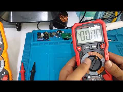 Multimetras su žibintuvėliu Habotest HT118C video