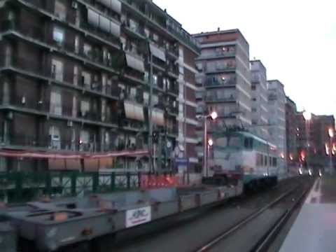 E655.167 in partenza col TCS 57008 Pomezia - Gallarate