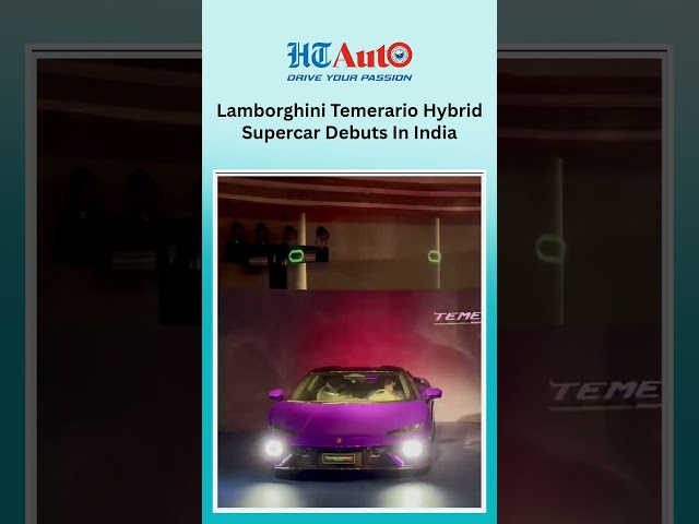 Lamborghini is driving in its new super car, the Temerario.