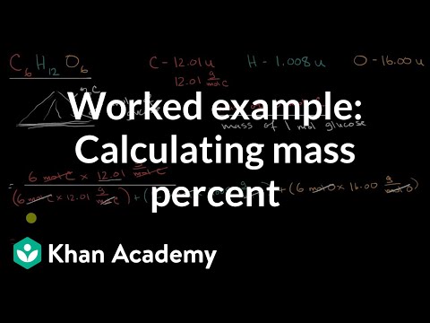 Worked example: Calculating mass percent | AP Chemistry | Khan Academy