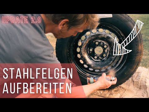 How I paint and effectively derust steel rims myself | Variant for winter steel rims