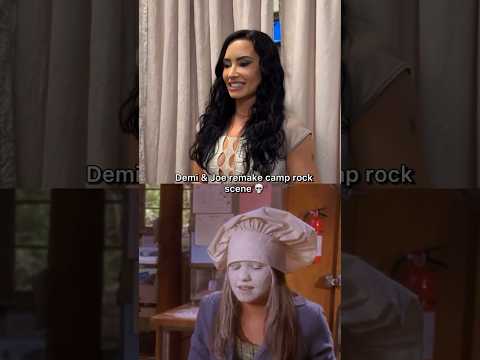 Joe Jonas y Demi Lovato rehacen una escena de rock camp