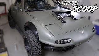 Supercharging the Rally Miata Pt.4 - DIY Hood Scoop