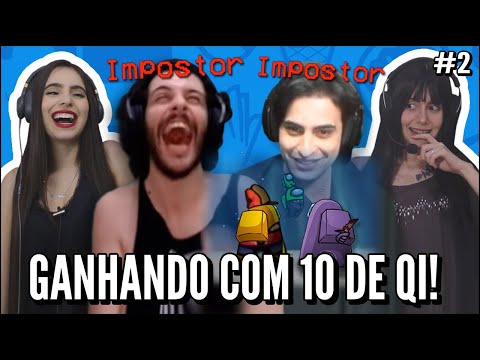 JOVENS REAGEM A GANHANDO COM 10 DE QI NO AMONG US - OROCHINHO