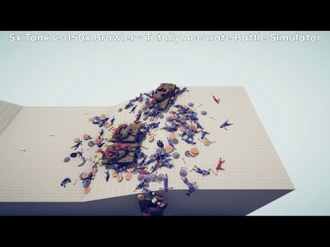 5x Tank vs Every Units or Gods - Totally Accurate Battle Simulator