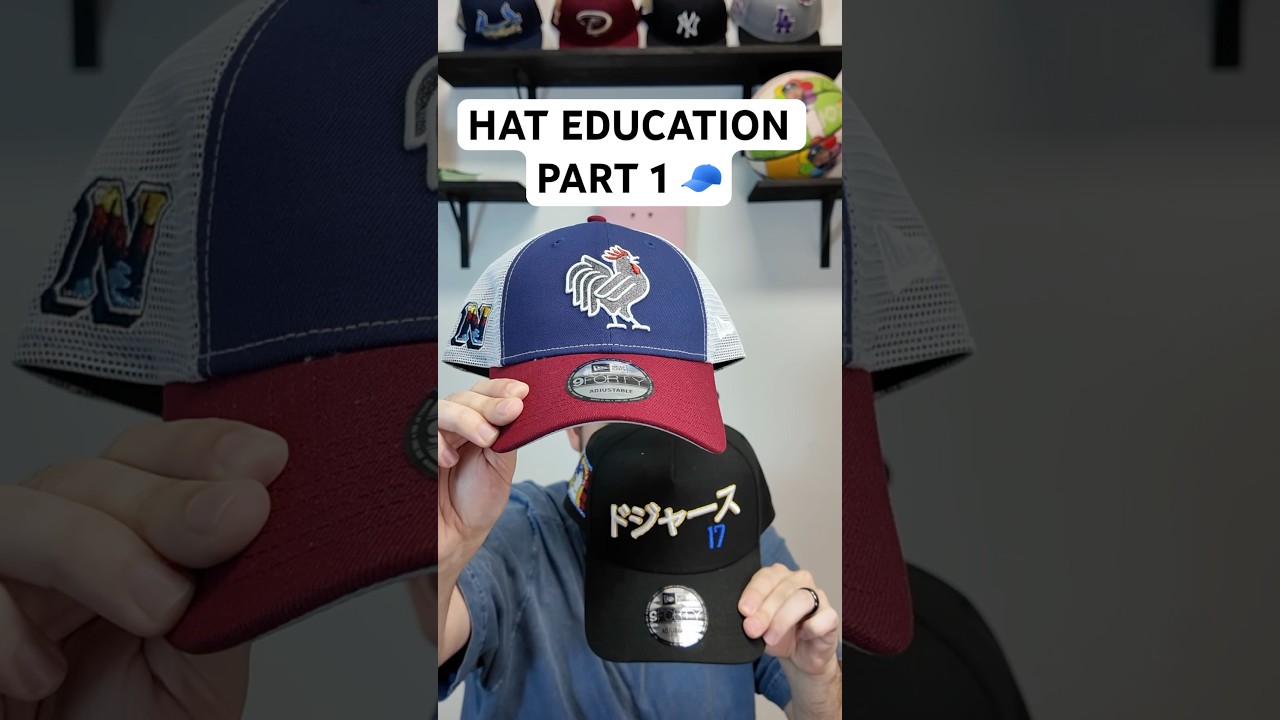 Hat Education Part 1! The New Era 9Forty Adjustables! 🧢 #hat #neweracap #aframe #shorts #59fifty