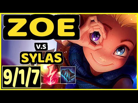EVROT (ZOE) vs SYLAS - 9/1/7 KDA MID CHALLENGER GAMEPLAY - BR