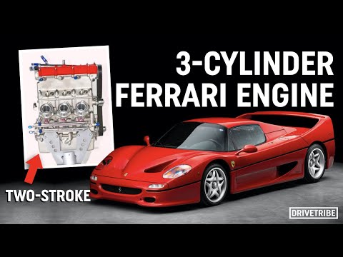 Ferrari once made a supercharged two-stroke 3-cylinder engine