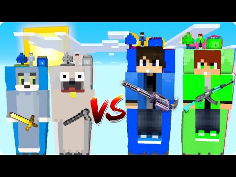 ÁLLATOK VS EMBEREK SKYBLOCK SZIGET KIHÍVÁS A MINECRAFTBAN!