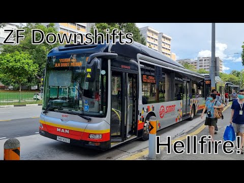 [SMRT]Hellfire ZF Downshifts - SMB1492S On 855 - MAN NL323F A22