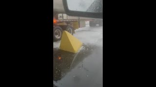 Heavy rain and hail rolls through Lampasas