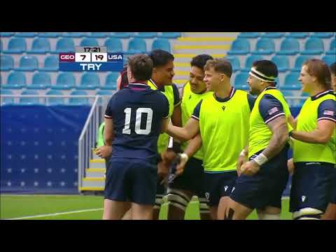 USA vs Georgia Rugby INSANE try by Dom Besag