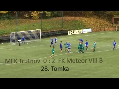 U17 MFK Trutnov - FK Meteor Praha VIII B, gólové akce, 21.10.2017