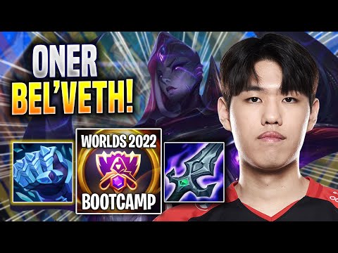 ONER DOMINATING WITH BEL'VETH! - T1 Oner Plays Bel'veth JUNGLE vs Kayn! | Bootcamp 2022