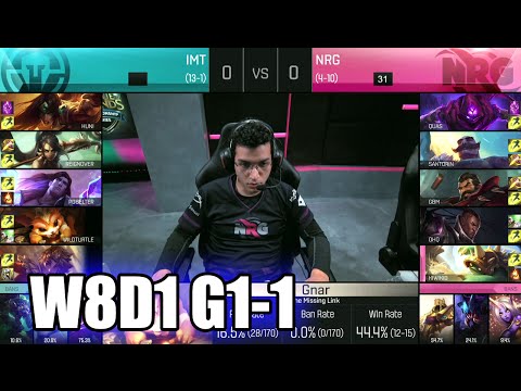 Immortals vs NRG eSports | Game 1 S6 NA LCS Summer 2016 Week 8 Day 1 | IMT vs NRG G1 W8D1 1080p