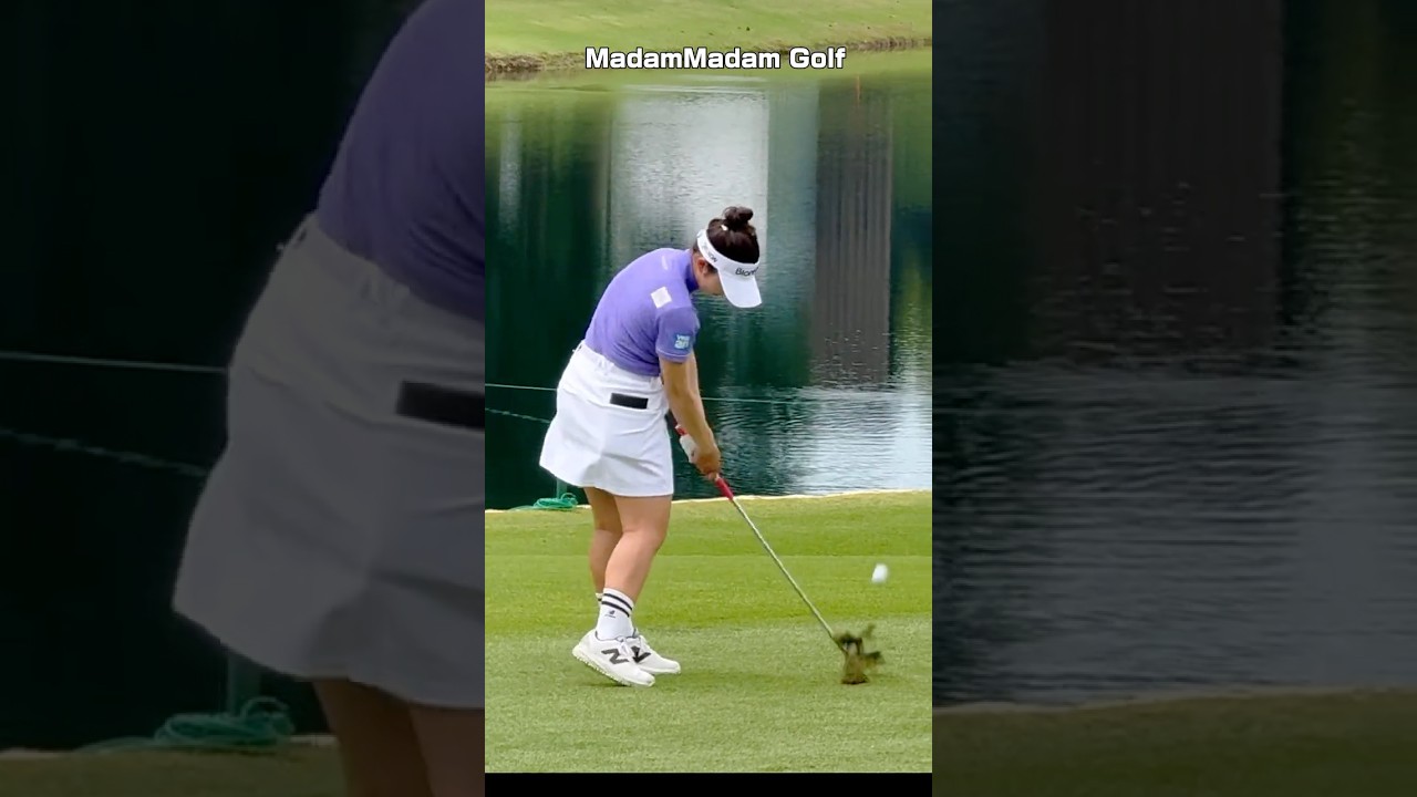 山下美夢有の最強アプローチ❣️このインパクトを見て‼️