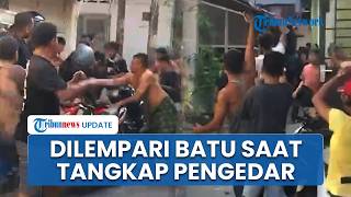 Video Detik-detik Polisi Dilempari Batu oleh Warga saat Tangkap Pengedar Narkoba di Medan
