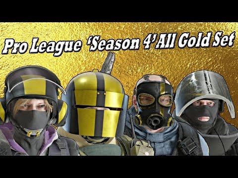 Season 4 Pro League All Gold Set Bundle Showcase - Rainbow Six Siege