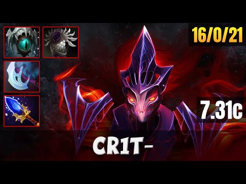 CR1T- SPECTRE BOTTOM LANE WITH 16 KILLS | DOTA 2 PATCH 7.31C PRO GAMEPLAY