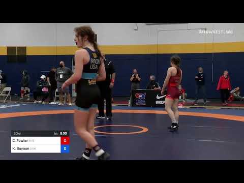 50 Kg Rr Rnd 1 - Charlotte Fowler, River Valley Wrestling Club Vs Kasey Baynon, Lion Wrestling Clu