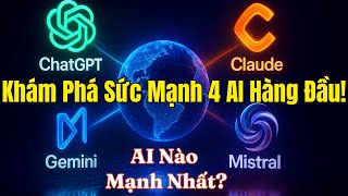 Explore 4 Top AIs: ChatGPT, Claude, Gemini & Mistral!