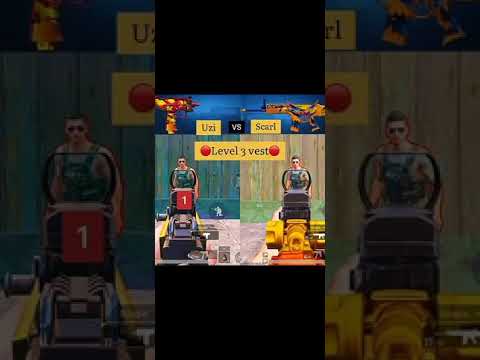 Uzi Vs Scarl Damage experience! Pubg Mobile #shorts #dexo #pubgmobile