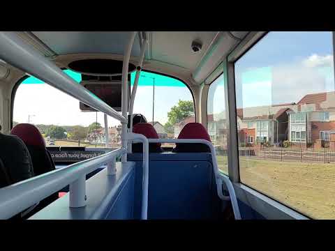 *TOP DECK RIDE* Onboard Cityrider 56 to Newcastle - Go North East 6090 - NL63 YHT
