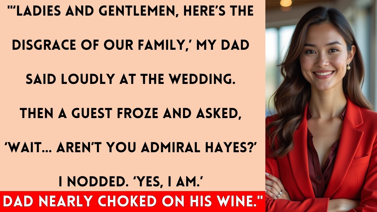 At My Brother’s Wedding, My Dad Humiliated Me — Then Everyone Saluted Me as Admiral