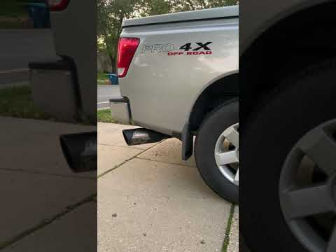 4 inch Gibson Exhaust on Nissan TITAN with 6 inch tip