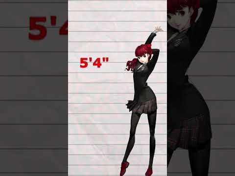 The Height of Every Character in P5R #persona5royal #persona5 #p5 #p5r #p4g #persona #atlus #p3r