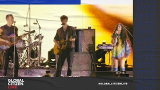 Coldplay - &quot;Yellow&quot; Live Performance Feat. Camila Cabello and Shawn Mendes | Global Citizen Live