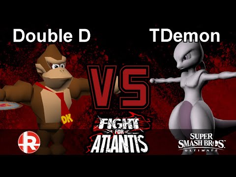 Double D (Donkey Kong) vs TDemon (MewTwo) - Fight for Atlantis Smash Ultimate