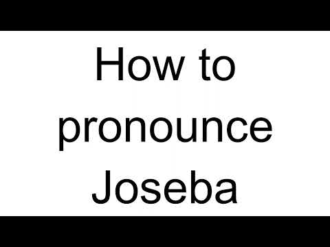 How to Pronounce Joseba (Spanish)