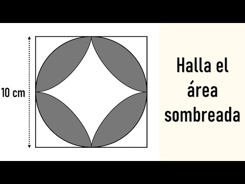 HALLA EL AREA SOMBREADA. Reto geométrico. Geometría Básica