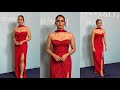 Sanya Malhotra Looking Beautiful In Red Outfit Came At Event In Mumbai