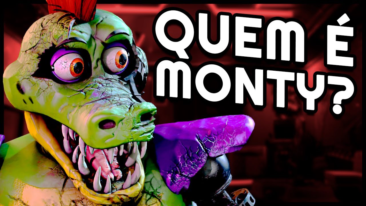 Quem é MONTY? Passado e Personalidade de Montgomery Gator em FIVE NIGHTS AT FREDDY´S Security Breach