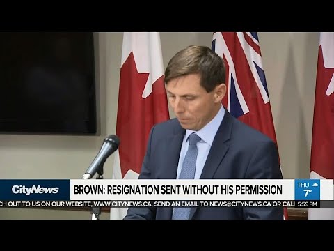 Resignation sent out 'without my permission': Patrick Brown