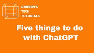 YouTube Thumbnail for Five things you can do with ChatGPT #shorts