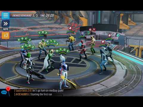 Infinity Watch plus Drax Destroy in war!! MSF Marvel Strike Force