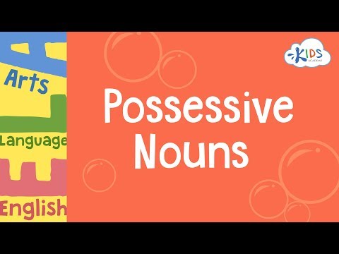 Possessive Nouns | Grammar for 3rd Grade | Kids Academy