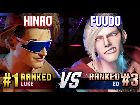 SF6 ▰ HINAO (#1 Ranked Luke) vs FUUDO (#3 Ranked Ed) ▰ High Level Gameplay